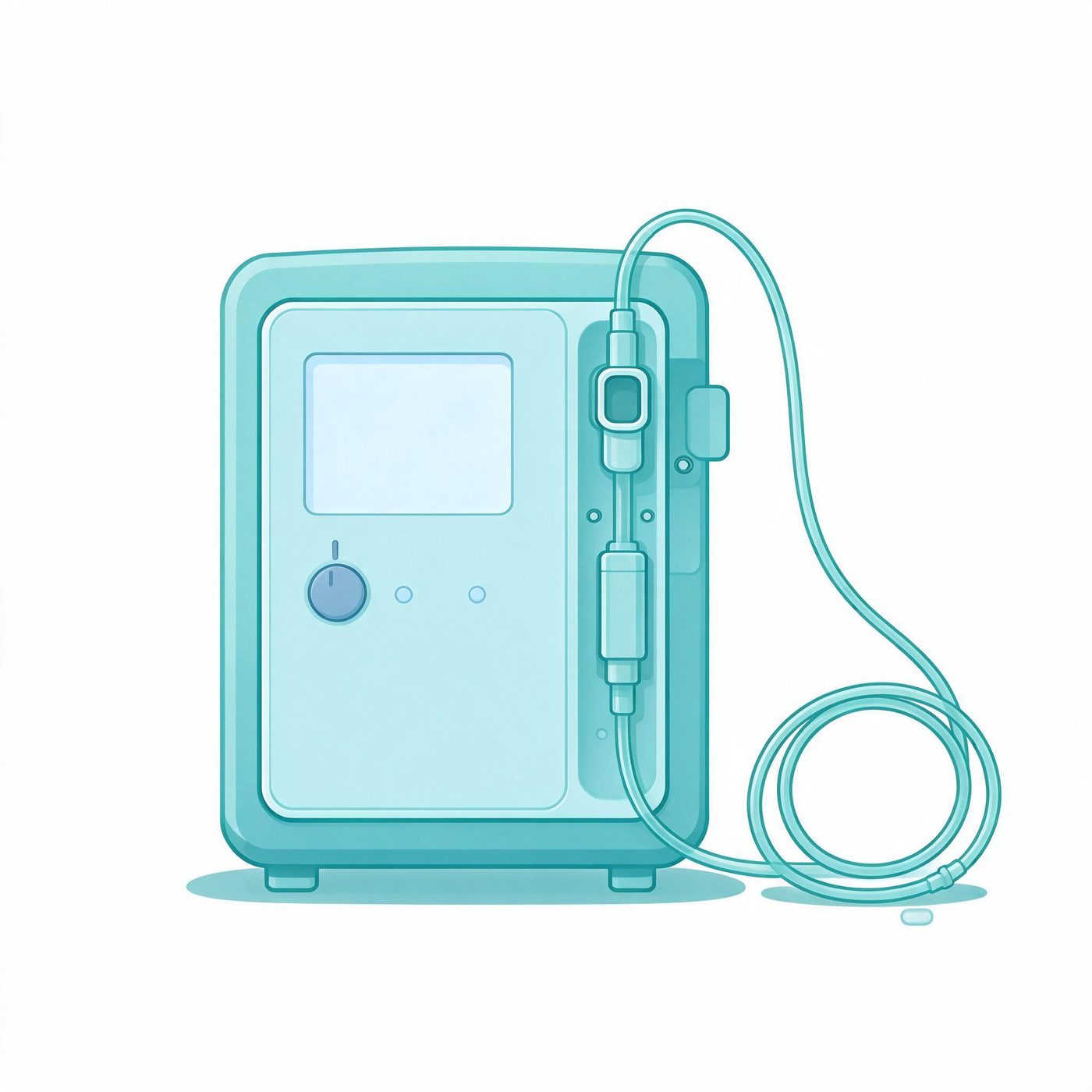 Electronic infusion pump illustration (illustrative)
